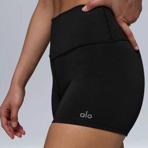 Alo Yoga High-Waist Airlift Short, Black, Size S